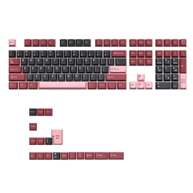 PBT Two-color Injection Molding 126 Keys Key Cap Cherry Profile Doubleshot Gmk Keycaps for Mechanical Gaming Keyboard