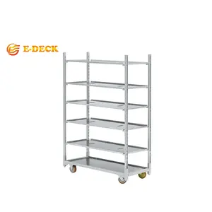 Offre Spéciale chariot de chariot d'affichage de fleur en métal de centre de jardin de pépinière 3 rangées - Product Image 2