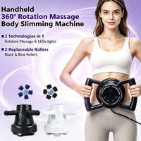 Mini appareil de massage corporel portatif 360°, masseur à rouleaux pour le corps entier, pour la perte de poids et le massage amincissant