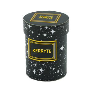 Boîtes à fleurs en <span class=keywords><strong>tube</strong></span> de papier de <span class=keywords><strong>carton</strong></span> rond noir de luxe personnalisé Boîte d'emballage cadeau cylindrique pour fleurs - Product Image 1