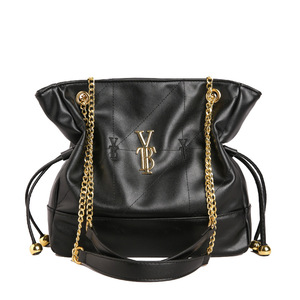 Nouveauté 2026 Sacs poubelles transfrontaliers en PU couleur unie avec cordon de serrage, fermeture éclair et poche cachée pour téléphone portable, style <span class=keywords><strong>sac</strong></span> porte-bonheur ; Dernière collection de haute qualité - Product Image 1
