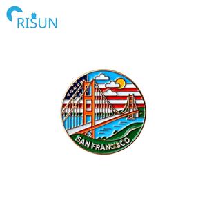 Benutzer definierte Kalifornien <span class=keywords><strong>San</strong></span> <span class=keywords><strong>Francisco</strong></span> CA Souvenirs Pin Magnet <span class=keywords><strong>San</strong></span> <span class=keywords><strong>Francisco</strong></span> SF <span class=keywords><strong>Golden</strong></span> Gate Bridge Landschaft Emaille Anstecknadel Abzeichen - Product Image 5