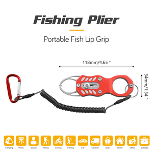 Portable Mini Fish Lip Gripper <strong>Pliers</strong> Upgraded Muti Tool Hook Remover and <strong>Split</strong> <strong>Ring</strong> <strong>Pliers</strong> <strong>for</strong> Fly Fishing Gift <strong>for</strong> Men - Product Image 2