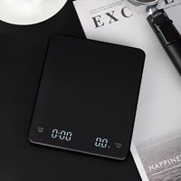 Balance de cuisine numérique rechargeable pour café, avec minuteur expresso, tapis en silicone, pour le matcha, la pâtisserie et la préparation de boissons