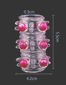 SacKnove Venta al por mayor barato cristal pene mangas Flexible perla dedo Wolfsbane condón bloqueo <span class=keywords><strong>esperma</strong></span> hombres juguetes sexuales Anillo para el pene - Product Image 5