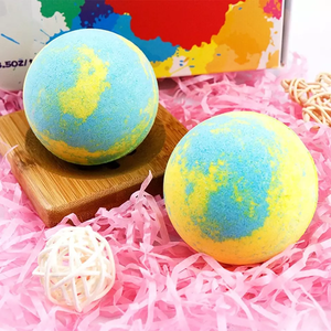 Vente en gros de 100% ingrédients naturels bio vegan bombes de bain bio colorées personnalisées coffret cadeau bombe de bain - Product Image 4
