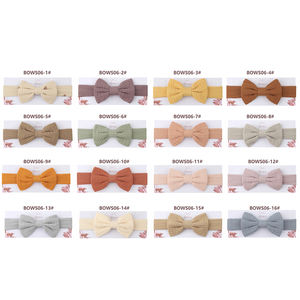 UNIQ โบว์อเนกประสงค์สำหรับเด็ก,โบว์ผูกผมทำมืออุปกรณ์เสริมผมผสมหลายสี - Product Image 5