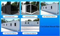Casa Contenedor Prefabricada Personalizada, Expandible, Modificada, Impermeable e Insonorizada de 20 pies, Portátil