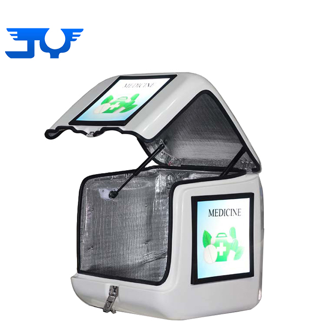 139L Frp LEDライト付きオートバイ用断熱食品デリバリーボックス