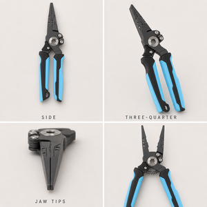 18.5cm Compound Action Vise-Grip Fishing Pliers Stainless Steel Heavy Duty Wire Cutters <b>Ring</b>-Opening Head <b>Split</b> <b>Ring</b> Tool - Product Image 3