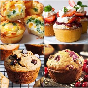 MUYULINS Factory Beige 6-<b>Cup</b> LFGB Non-Stick BPA Free Metal Reinforced Frame <b>Large</b> Silicone Cupcake Pan American Muffin Tray - Product Image 6