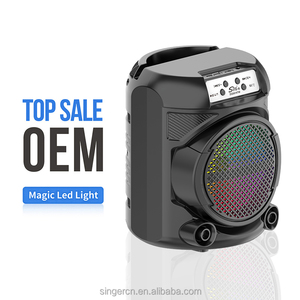 Enceintes intelligentes ZQS6147W, <span class=keywords><strong>radio</strong></span> FM portable d'extérieur, musique BT, enceinte 6 pouces, prix avec microphone sans fil - Product Image 3