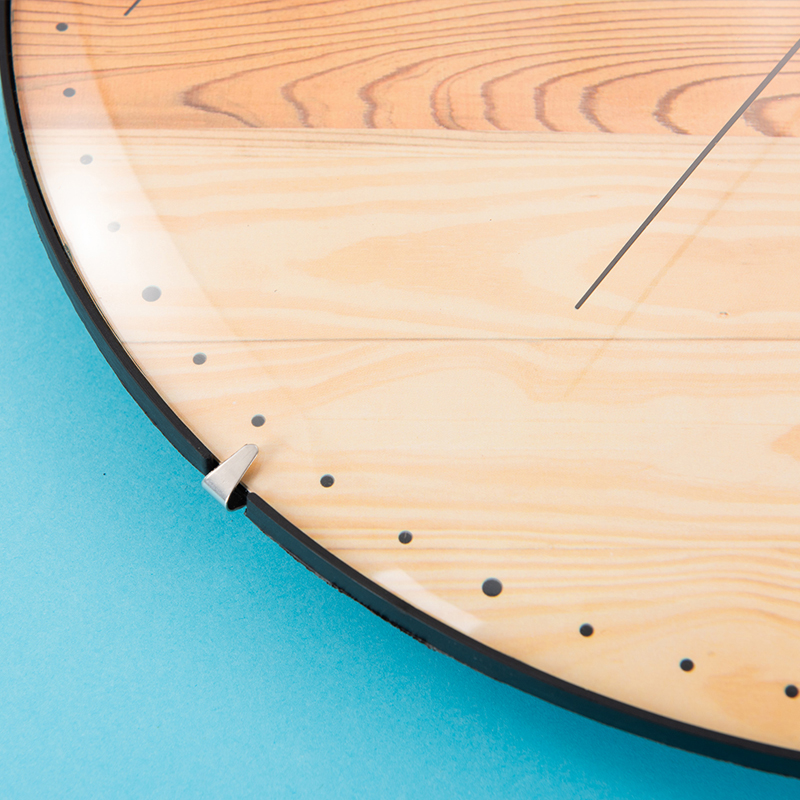 Concave and convex glass wall clock elk clock face 12 inch Plastic and Glass clock face