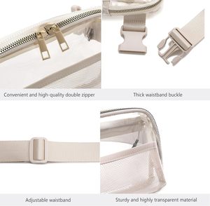 Riñonera Transparente Impermeable, Bolsa de Pecho para Deportes al Aire Libre, Cinturón para Correr o Cosméticos - Product Image 2