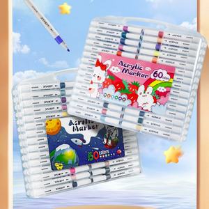 Rotuladores de Gouache de Secado Rápido para Niños, Resistentes al Agua, No Manchan, Acrílicos, 48 Colores, Punta de 1 mm, para Papel Pintado a Mano - Product Image 2