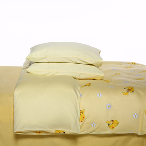 Ensemble de lit quatre pièces brodé en coton véritable pour dortoir <span class=keywords><strong>Pikachu</strong></span> 300tc Textile de luxe - Product Image 1