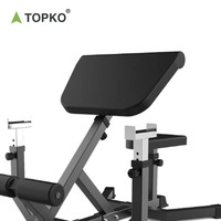 TOPKO Machine d'entraînement de biceps de haute qualité Machine de fitness réglable multifonctionnelle commerciale Chaise romaine Banc d'exercice