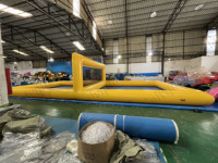 Terrain de volley-ball gonflable d'été de haute qualité, piscine gonflable extérieure pour adultes et enfants