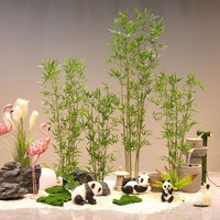Künstliche Bambuspflanze mit Topf Künstlicher Bambusbaum Dekorative Zimmerpflanzen für Zuhause Büro Hotel Landschaftsgestaltung