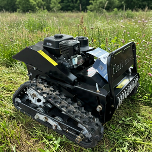 <span class=keywords><strong>Robot</strong></span> tondeuse à chenilles en caoutchouc pour petites surfaces, idéal pour vergers et talus de rivière, avec capacité de rotation à 360 degrés - Product Image 4