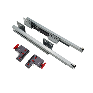 Venta de fábrica, vendedor caliente, OEM, acero inoxidable/laminado en frío, extensión completa, cierre suave, dispositivo de bloqueo ajustable 3D para tobogán de cajón - Product Image 2