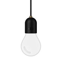 Lampe d'ambiance LED compacte Ling Sense, décoration suspendue pour voiture, en acrylique et ABS, pour l'espace avant intérieur, noire, 14,5 cm