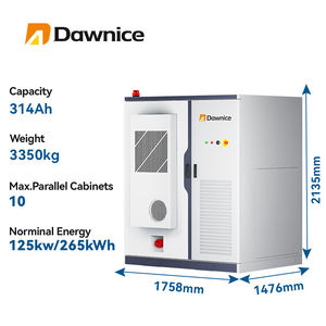 Sistema de Almacenamiento de Energía Comercial Dawnice de 100kW 265kWh, Gabinete de Baterías LiFePO4 con Enfriamiento por Aire, ESS Solar Industrial y Comercial, IP54 - Product Image 4