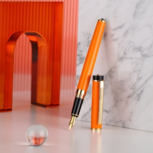 Juego de Plumas Estilográficas Personalizadas Premium con Plumín de Acero Inoxidable 314 Dorado y Elegante Estuche, Perfecto para Regalar - Product Image 4