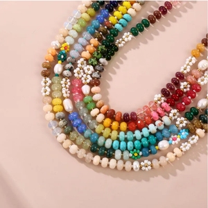 2025 nouveau Style Boho collier de perles d'eau douce en acier inoxydable avec des perles de pierre naturelle mignon lien chaîne pour les femmes cadeau - Product Image 4