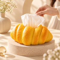 Boîte à mouchoirs créative et tendance en forme de croissant, best-seller transfrontalier, pour la maison, le salon, la table à manger et objet décoratif original