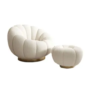 LƯỜI BIẾNG sofa đơn và đôi người bí ngô Sofa ghế CỪU NHUNG sofa xoay giải trí ghế có thể nằm và ngủ