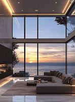 Ventana francesa personalizable de alta calidad, doble vidrio individual, aleación de aluminio, estilo abatible con función a prueba de viento