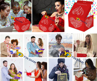 Caja de Regalo Sorpresa con Confeti Explosivo, Kit de Explosión Sorpresa, Broma Explosiva para Cumpleaños, Cualquier Ocasión, Caja de Regalo con Confeti Explosivo