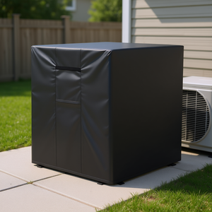 AC Defender 38X38X40 pouces universel climatiseur couverture trois couches imperméable Polyester tissu maille Ventilation noir - Product Image 2