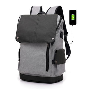 Sac à dos pour homme personnalisé multi-poches, tendance, antivol, pour ordinateur portable, avec chargeur USB - Product Image 1