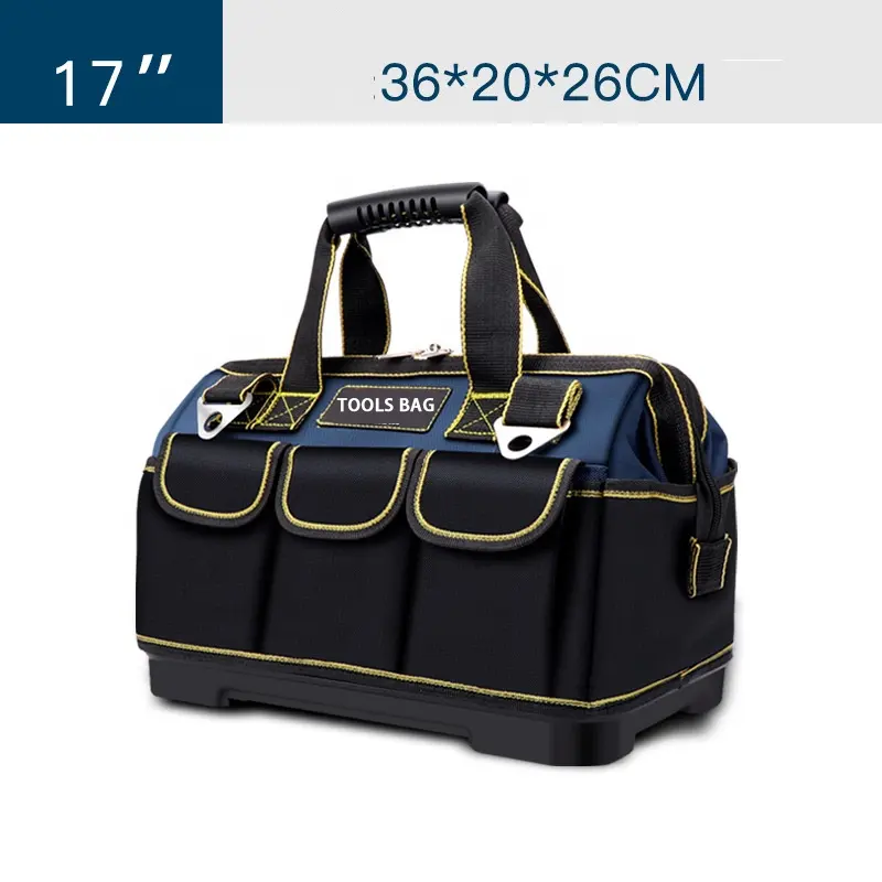 Bolsas de herramientas de 17/19/21 pulgadas, gran capacidad, Kit inferior de plástico, mochila impermeable, Oxford, Gran oferta