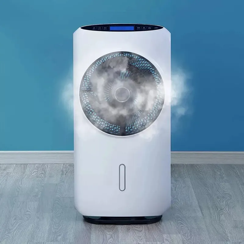 Ventilador de aire eléctrico de pie, vaporizador evaporativo con función de humidificador