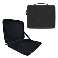 Porte-documents pour ordinateur portable 13 pouces de style professionnel étui rigide EVA sac d'ordinateur étanche pour hommes sac noir pour tablette