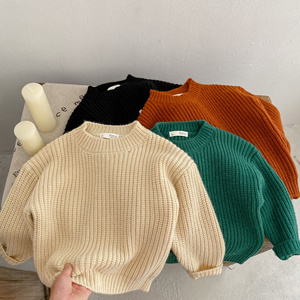 <span class=keywords><strong>Pull</strong></span> pour enfants, automne 2022, garçons et filles, style coréen, couleur unie, <span class=keywords><strong>pull</strong></span> rétro pour enfants, <span class=keywords><strong>pull</strong></span> en tricot - Product Image 3