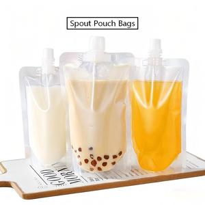 Bolsa con Boquilla Transparente de PE, a Prueba de Fugas, de Grado Alimenticio, Personalizada, para Envasado de Jugos, Gelatinas y Líquidos - Product Image 1