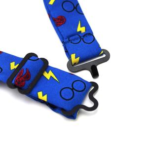 Alta calidad amarillo relámpago al por mayor de China personalizado impreso <span class=keywords><strong>pajarita</strong></span> <span class=keywords><strong>azul</strong></span> ajustable preatado niños niño niños <span class=keywords><strong>pajarita</strong></span> de seda - Product Image 6