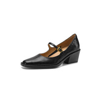 Chaussures de danse latine Mary Jane compensées confortables pour femmes en cuir véritable personnalisables – Tendance mode en gros