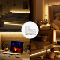 Connecteur rapide LUMIWISE à 2 broches, sans soudure, 5A 12V DC pour bande LED COB 5mm/8mm/10mm PCB IP20