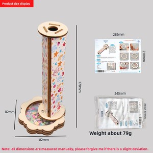 Kit de kaléidoscope rotatif Yuglow DIY, jouet d'expérimentation scientifique pour enfants, pack de matériel créatif fait main pour enfants - Product Image 4