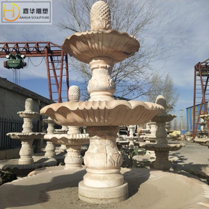 Fontaine en pierre Jiahua, décoration de jardin traditionnelle, style colonne, durable, pour l'extérieur - Product Image 3