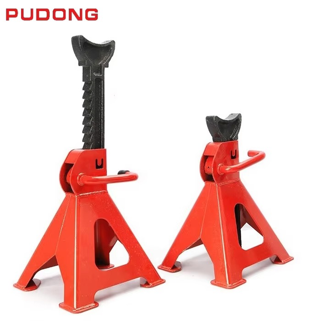 2/3Ton Adjustable Height Steel Jack Stand Auto Shop Safety Tool for Car Truck 3T Pipe Supporting Stand