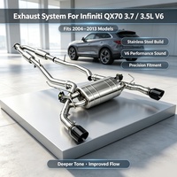 Tuyau d'échappement modifié Sound Wave SS304 pour Infiniti QX70 3.7 3.5L V6 2004-2013 Amélioration des performances de course