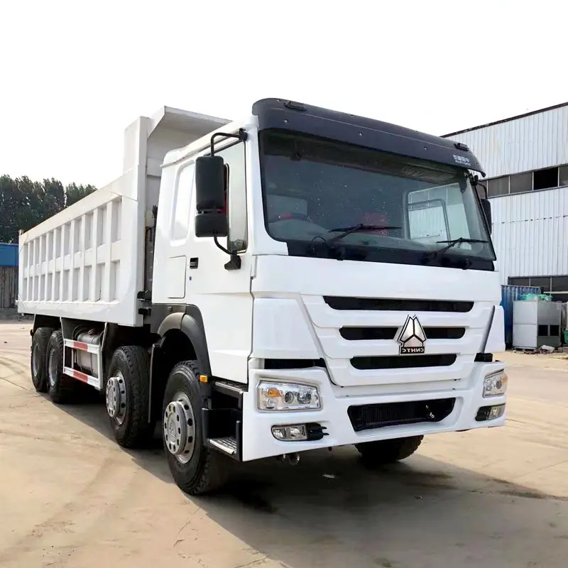 JT 30 toneladas usado howo 12 ruedas camiones volquete sino camión volquete 4x8 para la venta