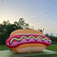 Hot-dog gonflable géant, saucisse et pain réalistes pour festivals culinaires, activation de marque, événements de street food et magasins
