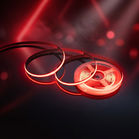 Barres LED COB24V320D basse tension 12V, rouge monochrome, cuivre, IP20, USB, télécommande, éclairage ambiant décoratif KTV